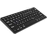 aMZCaSE QWERTZ Kabellose Bluetooth Tastatur für iPad, kompatible mit iPad 10.2/9.7,iPad Pro 11/iPad Pro 12.9,iPad Air/iPad Mini/iPhone, für Windows,iOS,Android (Schwarz)