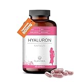 180 Hyaluron Kapseln – 180 Tage Vorrat – Hochdosiert, Laborgeprüft, Ohne Zusätze – PlantDEA