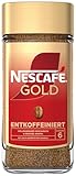 NESCAFÉ GOLD Entkoffeiniert, löslicher Bohnenkaffee, Instant-Kaffee aus erlesenen Kaffeebohnen, vollmundig & aromatisch, koffeinfrei, 1er Pack (1 x 190g)