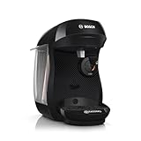 Bosch Tassimo happy friendly Kapselmaschine TAS102EA, über 70 Getränke, geeignet für alle Tassen, Abschaltautomatik, nachhaltig, 1 x Entkalkungstabletten, platzsparend, 1400 W, schwarz