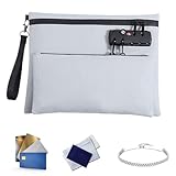 Sicherheits Geldbeutel Mit Schloss - Geldbeutel für Reiseaufbewahrung - Für Registerkasse, modische Nutzung, gesichert für Pässe, Frauen, Notarbedarf, Bank, Reise und tägliche Organisation