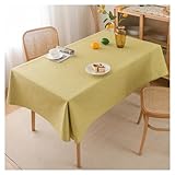 Rechteckige Tischdecke aus Baumwollleinen, für Küche, Esszimmer, Kaffee, Party, Hochzeit, waschbar, Tischläufer, Gartentischdecke (Farbe: A, Größe: )