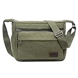 JAKAGO Umhängetasche Herren, Multi-Tasche Schultertaschen,Arbeitstaschen Herren & Damen,für Outdoor,Reisen,Arbeiten,täglicher Gebrauch (Grün)