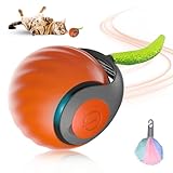 Chewie Rolling Ball, 2025 Neu Magic Ball Hund interaktives katzenspielzeug elektrisch, hundespielzeug Ball, Intelligenter automatischer Rollball für Kleine,Mittlere Hunde (Orange)