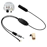 Aktiver DAB Splitter für Auto – Kompatibel mit JVC/Kenwood/Sony/Alpine/Pioneer, Wandelt FM/VHF-Antennen-Signale in DAB/DAB+ für DAB-Stereos, Plug&Play Installation