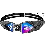 Akalas ultraleichte Laufgürtel, wasserdichte Sport Hüfttasche, verstellbare Taschengröße Handytasche, 360 Grad reflektierende Bauchtasche für Joggen, Fitness, Radfahren und Reisen