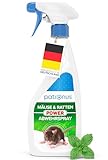 Hochwirksames Ratten & Mäuse Abwehr-Spray zum Mäuse vertreiben [500ml] mit Pfefferminzöl gegen Mäuse für Haus & Garten, effektiv Mäuse dauerhaft vertreiben mit Mäuse-Gift Alternative