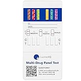 LuxmedIQ Drogentest Multi 12 - Urin Drogenschnelltest - Cannabis THC, Ecstasy MDMA, Kokain, Amphetamin, Opiate, Methamphetamin, Methadon, Oxazepam, Buprenorphin, Oxycodon, Phencyclidin, Nortriptylin
