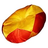 STOBAZA Holzfisch Klangkissen aus Baumwolle mit Farbig Besticktem Satinboden Dekoratives Meditationskissen für Buddha Klangschalen Rutschfestes Klangschalenpolster als Geschenk und