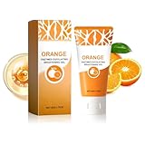 2er-Pack Orange Enzyme Exfoliating Gel Scrub, Sanftes Gesichts, und Körperwaschmittel mit tiefenreinigender Feuchtigkeitscreme, Reinigendes Peeling für alle Hauttypen Entfernt Mitesser (1Stück)