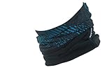 Hilltop Polar Halstuch, Multifunktionstuch, Kopftuch, Schlauchschal, Schal mit Fleece, Cooles Design in Trendfarben, für Damen und Herren, Farbe:Blau - Schwarz