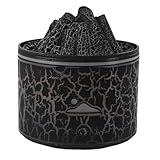 Flammenbefeuchter, Multifunktionaler Vulkan-Diffusor, Vulkan-Luftbefeuchter, Aromatherapie-Diffusor für ätherische Öle, 180 Ml, USB-Licht, Automatische Abschaltung, Heimbüro