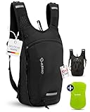 SASMO® Fahrradrucksack 10+3l mit Thermofach & Helmnetz | MTB Rucksack | Fahrrad Rucksack - inkl. Regenschutz | Trinkrucksack Fahrrad für Herren & Damen