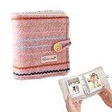 Baby Fotoalbum Stoff Fotobuch Baby Photo Album Fotoalben Für Babys 20 Innenseiten,Geschenke Für Babys Geburtstage Design Zum öffnen Und Schließen Des Ordners(3 Zoll)