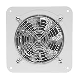 Naxidf Weiß Badlüfter 40 W - Für Belüftung im Badezimmer und WC, Gegen Feuchtigkeit und Schimmel - Lüftungsventilator - 15CM Durchmesser - Wandventilator - Leiser 50/60dB