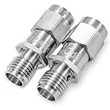 TOJOIN 2PCS RF Koaxial-Dämpfungsgerät, 12.4GHz 3dB 2W 50Ohm SMA Stecker auf SMA Buchse RF Coaxial Attenuator SMA Fester Dämpfungsregler
