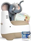 KIDVERSE® Töpfchen für Kinder - Komfortable Kindertoilette mit Deckel - Hautfreundliches Kinder Töpfchen mit Spritzschutz - Praktisches Töpfchen Baby Set mit Erfolgsbuch - Toilette Kinder Beige