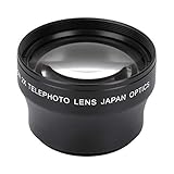 Tbest telekonverter 37 mm,Konverter Teleobjektiv, 2X Vergrößerung High Definition Objektiv HD Tele Camcorder Objektive für 37mm Halter Kamera