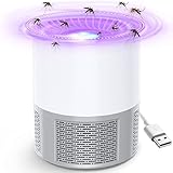 Elektrisch Fliegenfalle, Insektenvernichter Elektrisch Mückenfalle Tragbare UV Fliegenfalle Mückenschutz Stumm USB Mückenlampe Moskitoschutz Insektenfalle für Haus Aussen Camping Garten bubbacare