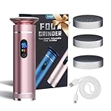 Arofaue Hornhautentferner Elektrisch Professionelles Elektrische Hornhautentferner Einstellbare Geschwindigkeit Wiederaufladbare Pediküre Fußfeile mit 60PCS Ersatz Schleifkissen(rosa)