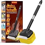Borstenfreie Dampfreinigung Grillbürste, sicher für alle Grillrost, hitzebeständiger Kopf, BBQ Grillen Geschenk für Männer