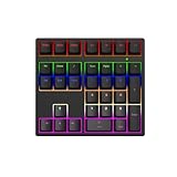 Tosuny Mechanischer Nummernblock, USB verkabelter Nummernblock mit RGB Hintergrundbeleuchtung, 34 Tasten Hotswap Blauer Schalter, Ergonomischer Nummernblocks für Laptop, PC (Black)