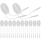 HONMEET 10 Stück Selbstklebende Massagepads aus Silikon Oval Flexibel Tragbar Professionelle Körpermassage Patches für Gelenke und Muskelschmerzlinderung