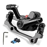 Mechanische Scheibenbremssättel für Fahrräder, Universal-Scheibenbremsen vorne und hinten, verschleißfeste Scheibenbremsen (Black -Rear)