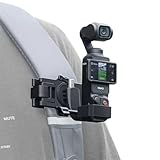 elinigo 360° drehbarer verstellbarer Rucksackgurt, Schnellclip-Halterung mit erweiterbarem Rahmen für DJI OSMO Pocket 3 Action Camcorder, Videoaufnahmen Zubehör