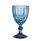 Xinsheinelry Weinglas Farbiger Goblet Vintage Muster Geprägte Brille Goblets Für Party Hochzeitstag