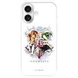 Schutzhülle kompatibel mit iPhone 17, offizielles Harry Potter Hogwarts-Wappen zum Schutz Ihres Handys, transparente Silikonhülle, flexibel, mit offizieller Harry Potter-Lizenz