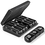 Tablettenbox 7 Tage Morgens Mittags Abends,Klein Pillendose Große Fächer,3 Fächer Pillenbox,Tablettendose Wochenbox Supplement Box Organizer,BPA-freier tragbare Medikamentenbox für Unterwegs