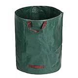 L6NqIAG Faltbarer Gartenabfallsack mit großem Fassungsvermögen, Laubgrasbehälter for Rasen, Hof, Pool Garten-Müllsäcke(200L)