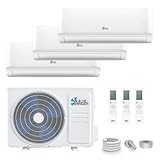 Kältebringer Multisplit Klimaanlage 3 Innengeräte - 27000 BTU - 7,9 kW - Inverter Klimagerät mit Heizfunktion, WiFi und App - sehr leise & energiesparend - Kühlen, Heizen, Lüften, Entfeuchten