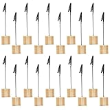 Ksvaye 20 Stück Fotohalter mit Klammern Memo Clip Halter Fotoständer Holz Tischkartenhalter Postkartenhalter Bilderhalter Tischnummernhalter Kartenaufsteller Tisch für Büro Hochzeit Party
