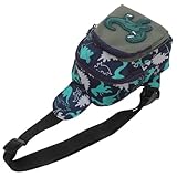 GLEAVI Kinder Dinosaurier Brusttasche Umhängetasche Kleiner Schultertasche für Jungen mit Niedlichem Muster und Vielseitiger Tragemöglichkeit