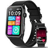 Marsyu 2025 Neue Smartwatch Herren EKG/ΒΙυtｚυcker/BMI/HRV/Harnsäure/ΒΙutdruck,1,57' Gesundheitsuhr mit Telefonfunktion 24H Pulsuhr SpO2 Schlaf/Apnoe-Monitor Fitnessuhr,Smartband für Android/iOS