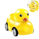 Sehen Sie sich das ferngesteuerte Autospielzeug – 5,5 g Niedliches Enten-Auto mit LED-Licht | Auto-Fernbedienung aus Silikonband, Rennspiel USB-Ladegerät für Jungen und Mädchen