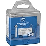 PFERD HSS-E Co5 Kegel-/Entgratsenker-Set, 3-tlg. | 90°, Ø 6,3-16,5 mm, DIN 335 C | 25202155 - zum Versenken von 90°-Schrauben