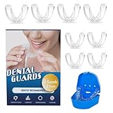 XFSRG Mundschutz für Nacht 8 Formbare Mundschutz zum Zahnschiene Knirschen Knirscherschiene Reduziert Anti Schnarch Verbessert den Schlaf 2 Größen