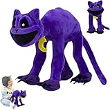 Wellxunk Smiling Critters Plüschtier - Gruseliges Horror Monster CatNap - Lila