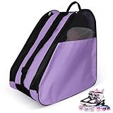 VGECEE Inliner Rollschuhe Tasche Damen Ice Roller Skating Bag Schlittschuhe Tasche Skischuhtasche Skatertasche Schlittschuhtasche Erwachsene Eishockey Bag für Herren Damen (lila)