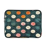 Polka Dot Retro Computer Sleeve 15.6 Laptop Sleeve Waterproof Laptop Protector Case