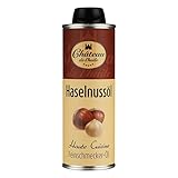 Château de l'huile Haselnussöl – 250ml, 1er Pack - Kaltgepresst - In UV-lichtgeschützter Dose für optimale Frische - Reich an Nährstoffen, Hitzebeständig bis 230°C, Intensives Nussiges Aroma