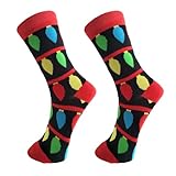 ZwaitL Weihnachtssocken für Damen und Herren, Baumwolle, Fußkettchen, warmes Thermo-Geschenk, niedliches Cartoon-Motiv, Urlaubs-Baumwollsocken, B, Einheitsgröße