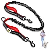 Hundefreund Bungeeteil für Joggingleine | Verlängerung für Hundeleine | Ersatzleine mit elastischem Gummizug und 2 Schlaufen