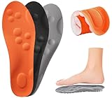Maxee 3 Paar Orthopädische Einlegesohle für Herren & Damen, Arch Einlagen Fersensporn, Komfort Sport Schuheinlagen, Atmungsaktiv und Lindern Fußschmerzen, Ideal Insole für Wandern, Laufen Gr. 39-40