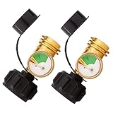 2 StüCk RV Propan Tank Anzeige FüLlstand Anzeige Druck Messer mit Typ 1 Anschluss,Upgrade Propan Leck Sucher