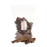 Tiernahrung Schwenner Rinderdörrfleisch für Hunde - 8-12 cm leckere Kaustangen - Hundeleckerli aus Trockenfleisch - 1000g Hundesnack