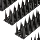 OFFO Taubenabwehr Spikes, Taubenschreck für Balkon, Vogelabwehr SpikesTauben Abschreckung Vogel oder Tiere weg zu halten, Zaun Spikes der Vogelabwehr deckt 1,9m, schwarz